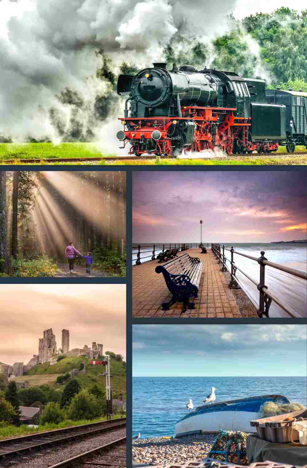 Swanage Railway and Corfe Castle Tour